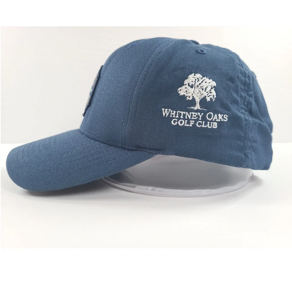 Yupoong TravisMathew 110 One Ten Whitney Oaks Golf Club Men Blue Hat Flexfit Cap